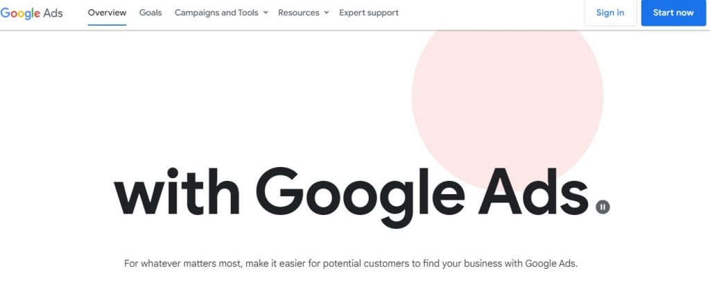 google ads account setup