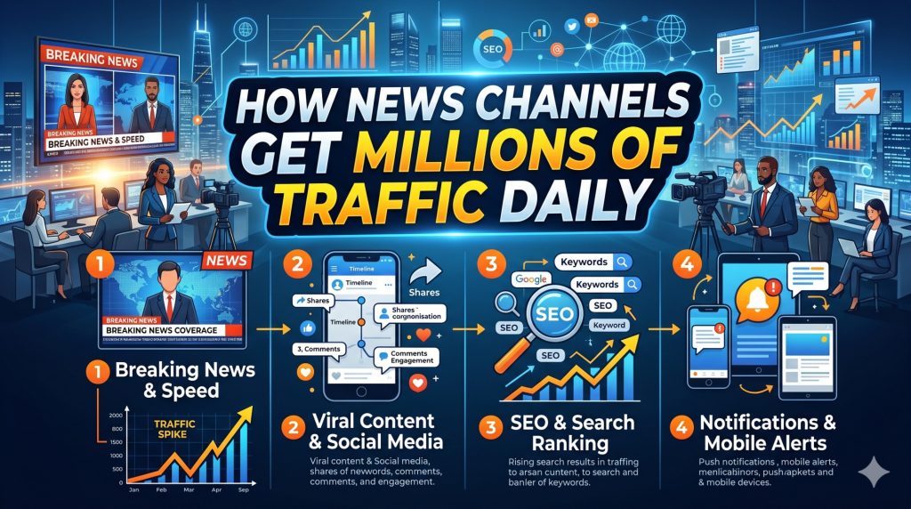 How News Channels Get Millions of Traffic Daily (And How You Can Use It)